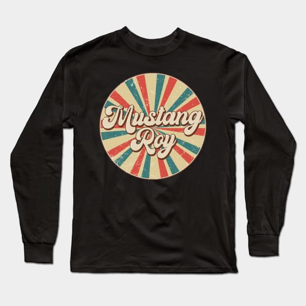 Circle Design Roy Proud Name Birthday Anime Long Sleeve T-Shirt by Amir Dorsman Tribal